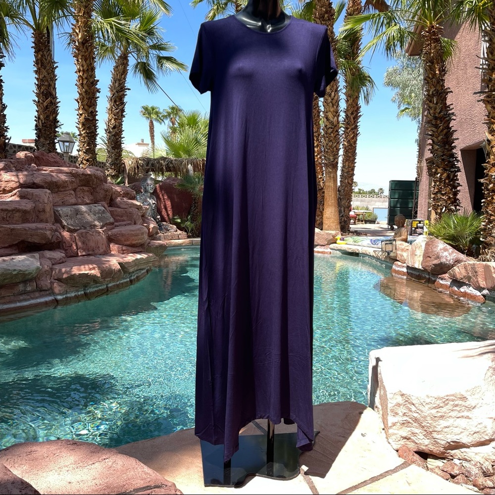 Brand New Annabelle Women's Round Neck Short Sleeve Uneven H